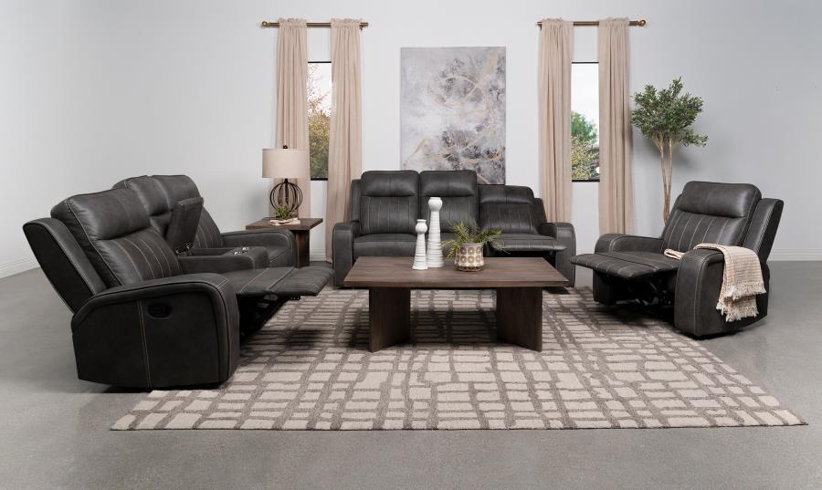 Raelynn Reclining Sofa GREY
