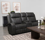 Raelynn Reclining Loveseat GREY