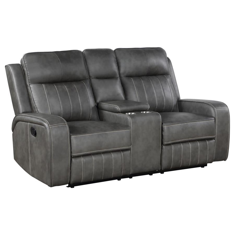 Raelynn Reclining Loveseat GREY
