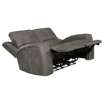 Brickston Triple Power Reclining Loveseat CHARCOAL VINLY