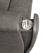 Brickston Triple Power Reclining Loveseat CHARCOAL VINLY