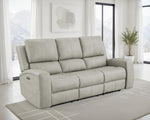 Brickson Triple Power Reclining Sofa GREY