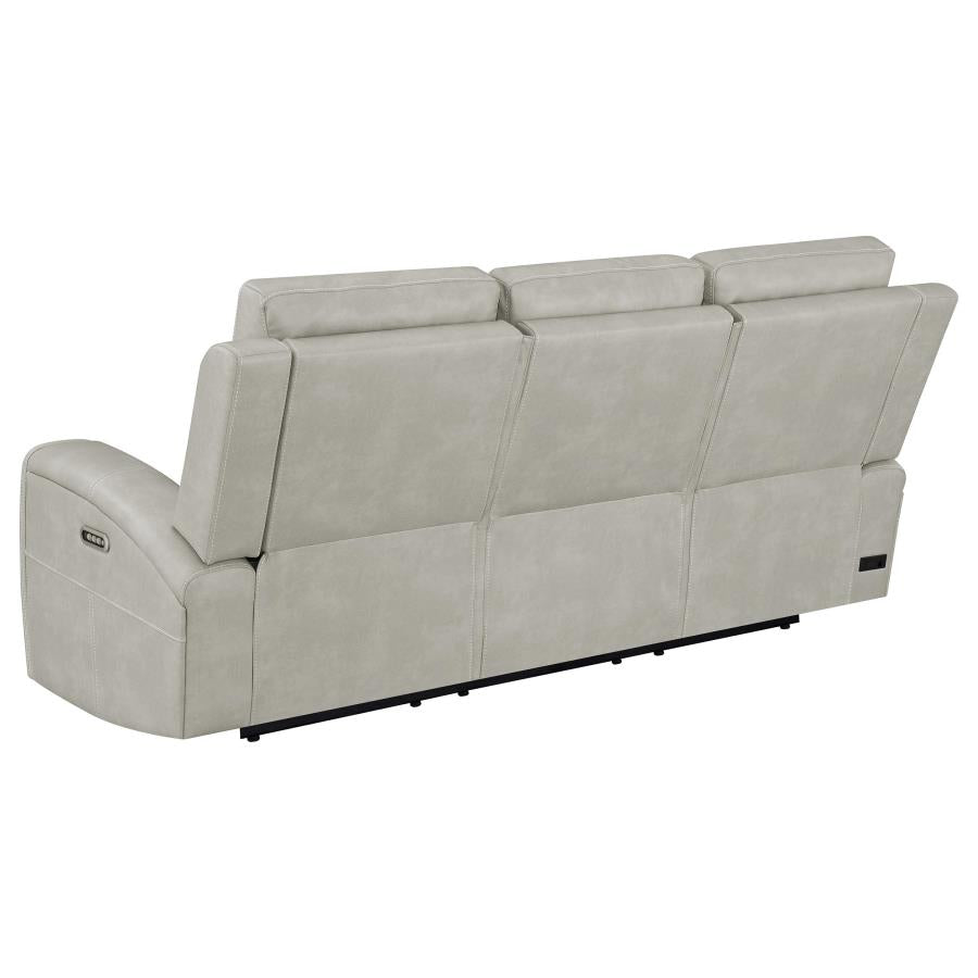 Brickson Triple Power Reclining Sofa GREY