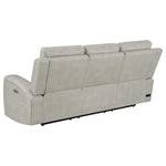 Brickson Triple Power Reclining Sofa GREY