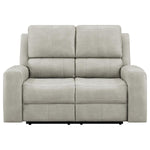 Brickston Triple Power Reclining Loveseat GREY VINLY