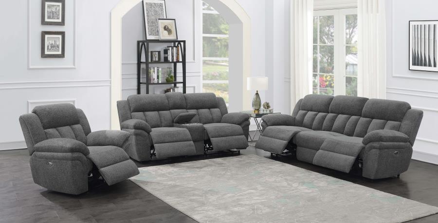 Bahrain Power Reclining Sofa CHARCOAL