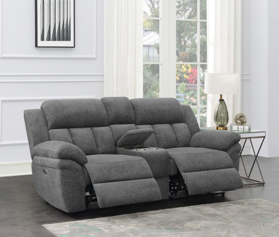 Bahrain Modular Power Reclining Loveseat CHARCOAL