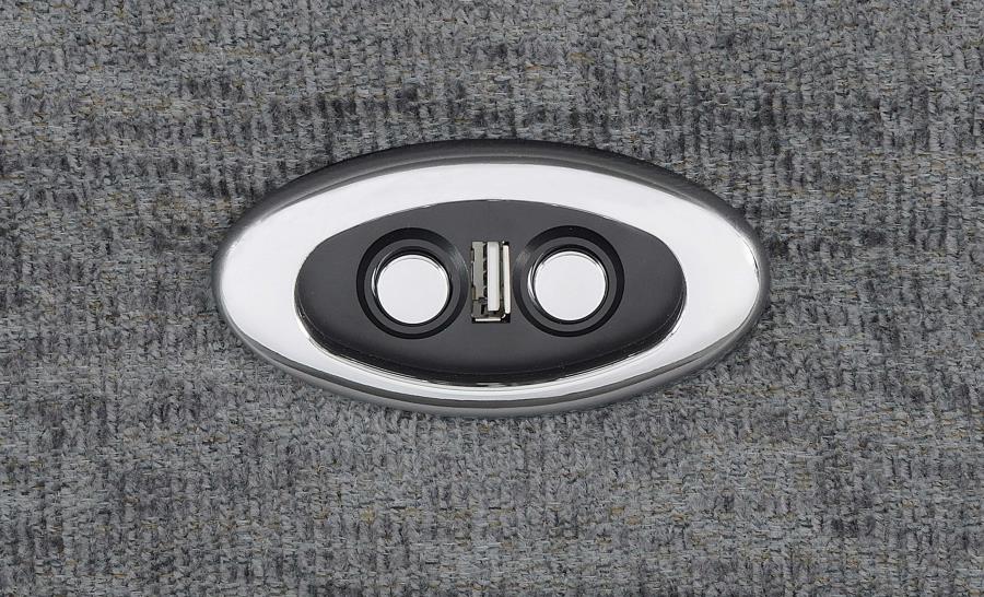 Bahrain Modular Power Reclining Loveseat CHARCOAL