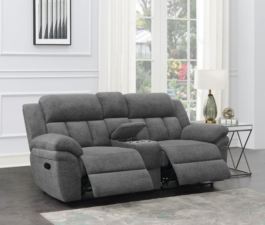 Bahrain Modular Reclining Loveseat CHARCOAL
