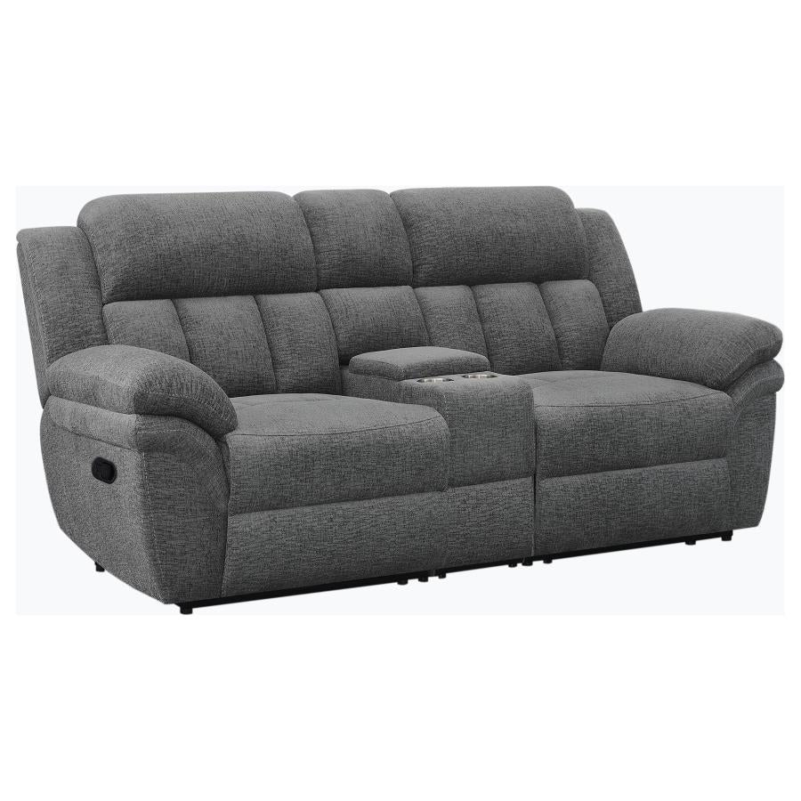 Bahrain Modular Reclining Loveseat CHARCOAL