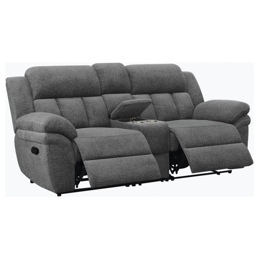 Bahrain Modular Reclining Loveseat CHARCOAL