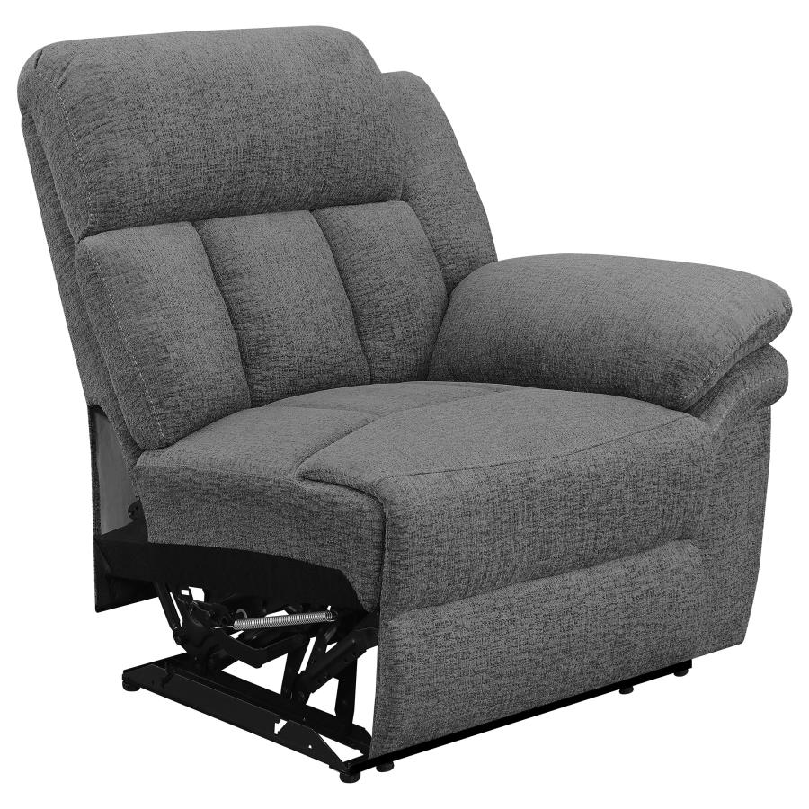 Bahrain Modular Reclining Loveseat CHARCOAL