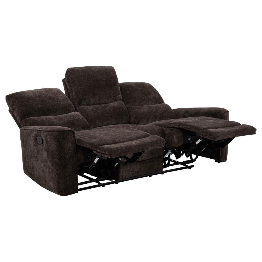 Navarro Reclining Sofa DARK BROWN