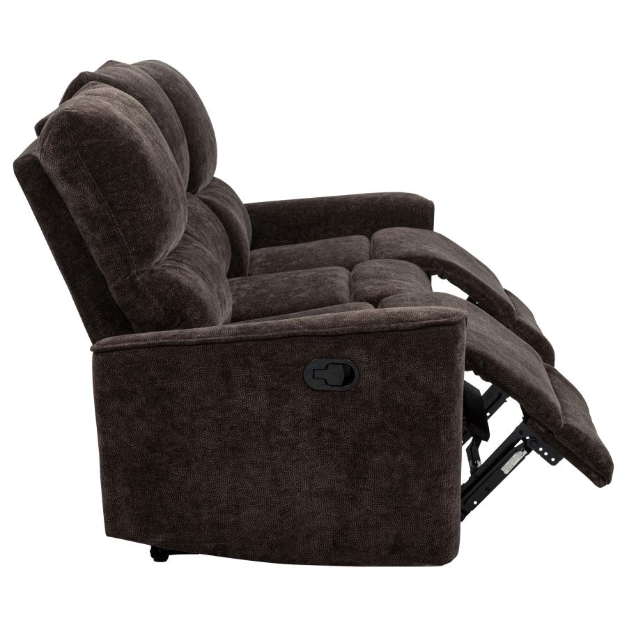 Navarro Reclining Sofa DARK BROWN