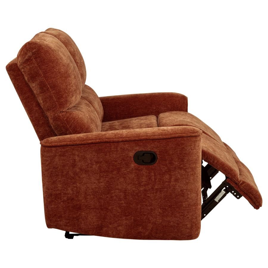 Navarro Reclining Loveseat BURNT ORANGE