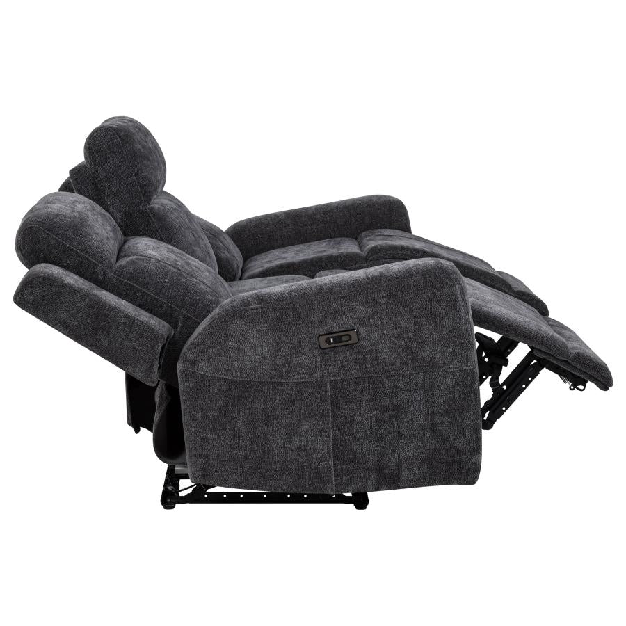 Kennett Power Reclining Sofa DARK GREY