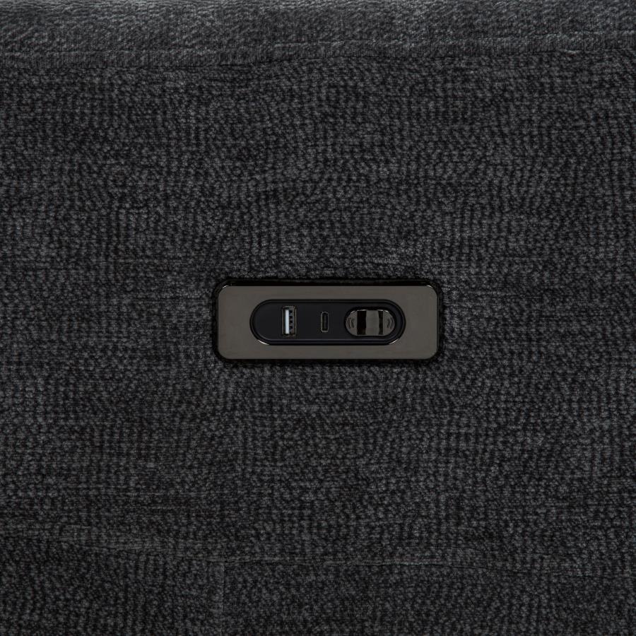 Kennett Power Reclining Sofa DARK GREY