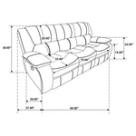 Camilla Reclining Sofa RED