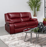 Camilla Reclining Loveseat RED