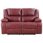 Camilla Reclining Loveseat RED