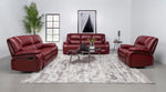 Camilla Reclining Loveseat RED