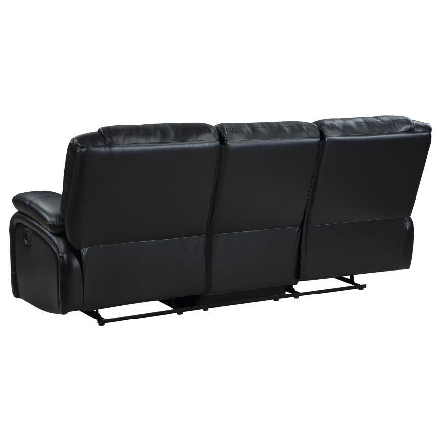 Camila Reclining Sofa BLACK