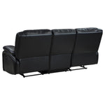 Camila Reclining Sofa BLACK