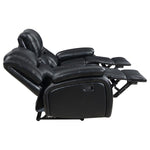 Camila Reclining Sofa BLACK