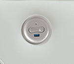 Greenfield Power Reclining Loveseat SADDLE BROWN