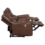 Greenfield Reclining Sofa SADDLE BROWN
