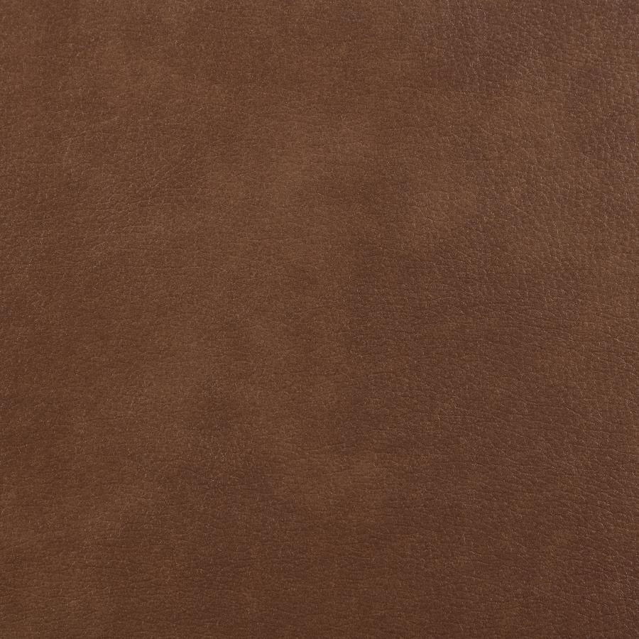 Greenfield Power Reclining Loveseat SADDLE BROWN