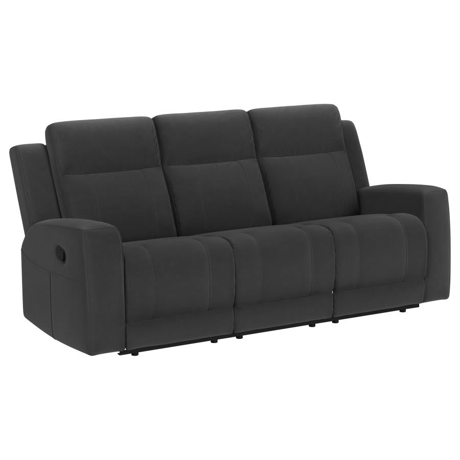 Brentwood Reclining Sofa DARK CHARCOAL