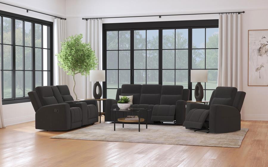 Brentwood Reclining Sofa DARK CHARCOAL