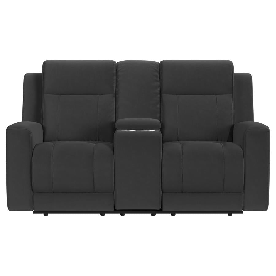 Brentwood Reclining Loveseat DARK CHARCOAL