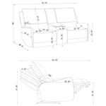 Sylmar Power Reclining Loveseat DOVE GREY
