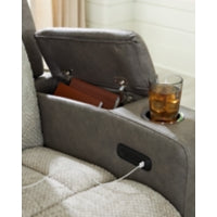 WhipLash PWR REC Sofa with ADJ Headrest SISAL