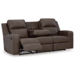 Lavenhorne REC Sofa w/Drop Down Table UMBER
