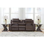 Lavenhorne REC Sofa w/Drop Down Table UMBER