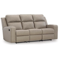 Lavenhorne REC Sofa w/Drop Down Table PEBBLE
