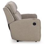 Lavenhorne REC Sofa w/Drop Down Table PEBBLE