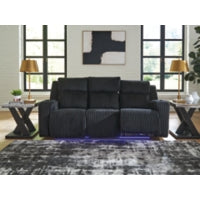 Forest Lake PWR REC Sofa with ADJ Headrest BLACK