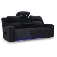 Forest Lake PWR REC Sofa with ADJ Headrest BLACK