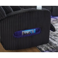 Forest Lake PWR REC Sofa with ADJ Headrest BLACK