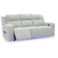 Forest Lake PWR REC Sofa with ADJ Headrest ALLOY