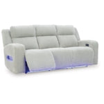 Forest Lake PWR REC Sofa with ADJ Headrest ALLOY