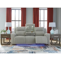 Forest Lake PWR REC Sofa with ADJ Headrest ALLOY