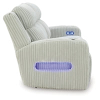 Forest Lake PWR REC Sofa with ADJ Headrest ALLOY