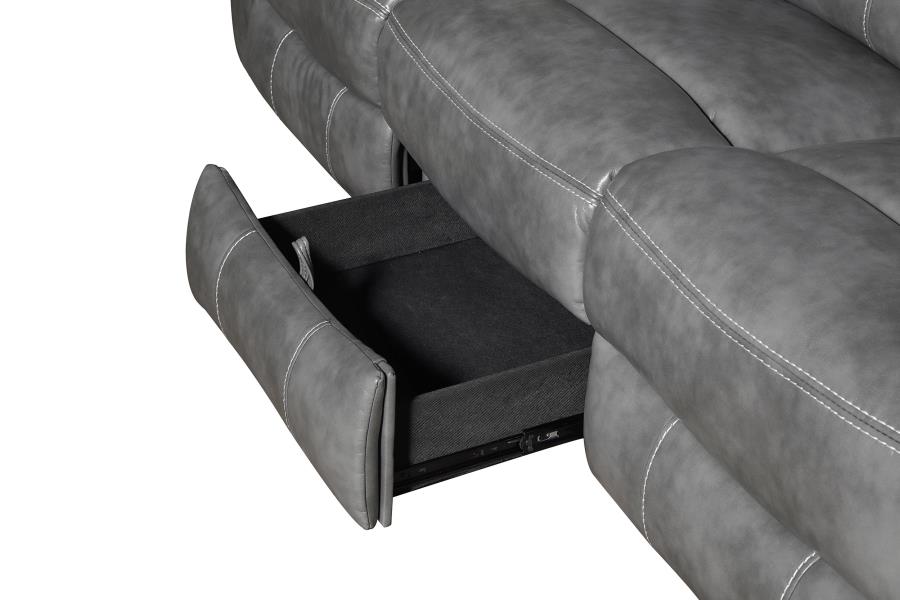 Conrad Reclining Sofa GREY