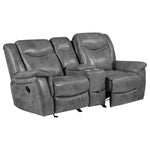 Conrad Glider Reclining Loveseat GREY VINLY