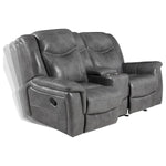 Conrad Glider Reclining Loveseat GREY VINLY